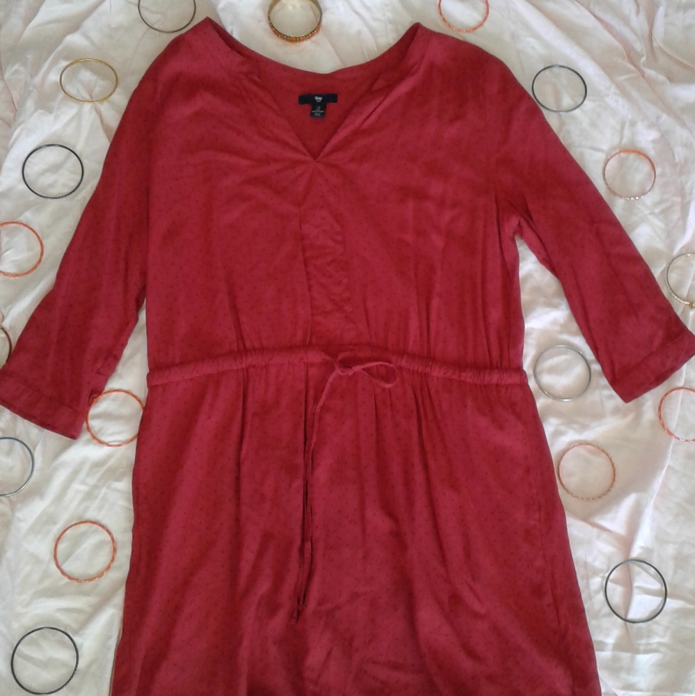 GAP LONG SLEEVE DRESS SIZE: L